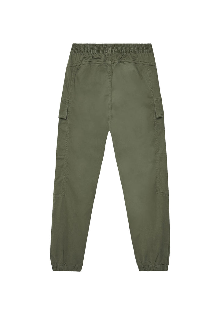 Calvin Klein Jeans pantalone verde bambino in cotone