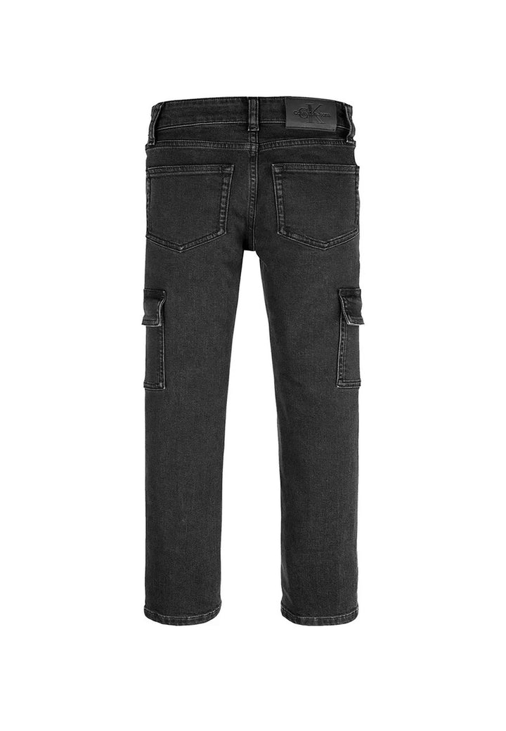 Jeans bambino Calvin Klein nero in denim