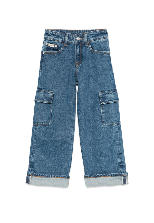 Jeans bambino Calvin Klein jeans blu in denim
