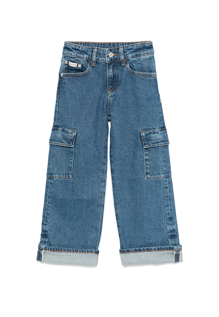Jeans bambino Calvin Klein jeans blu in denim