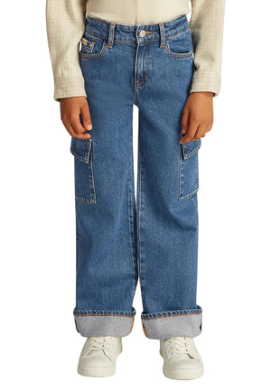 Jeans bambino Calvin Klein jeans blu in denim