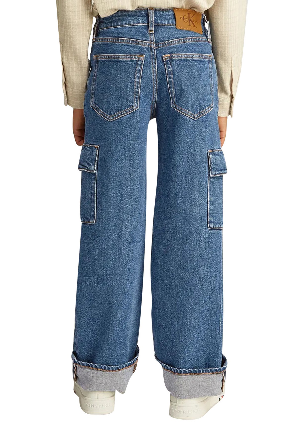 Jeans bambino Calvin Klein jeans blu in denim