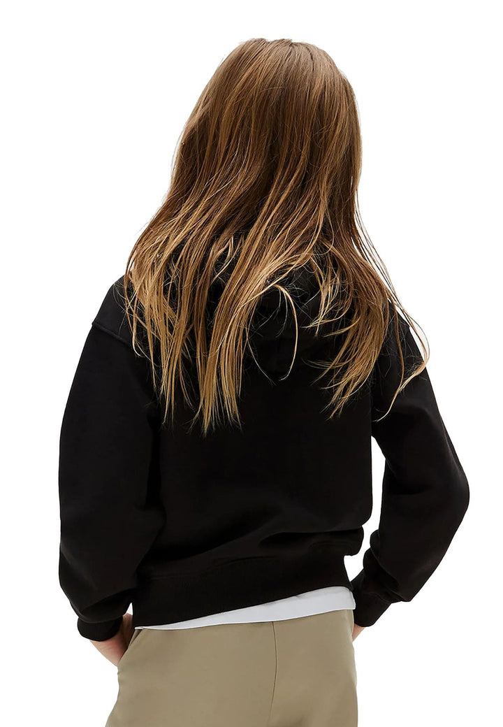 Felpa bambino Calvin Klein Jeans nera in cotone