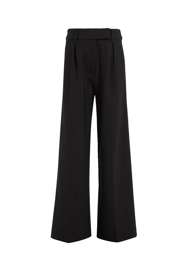 Pantalone bambina Calvin Klein Jeans nero in viscosa