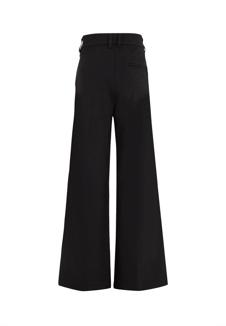 Pantalone bambina Calvin Klein Jeans nero in viscosa