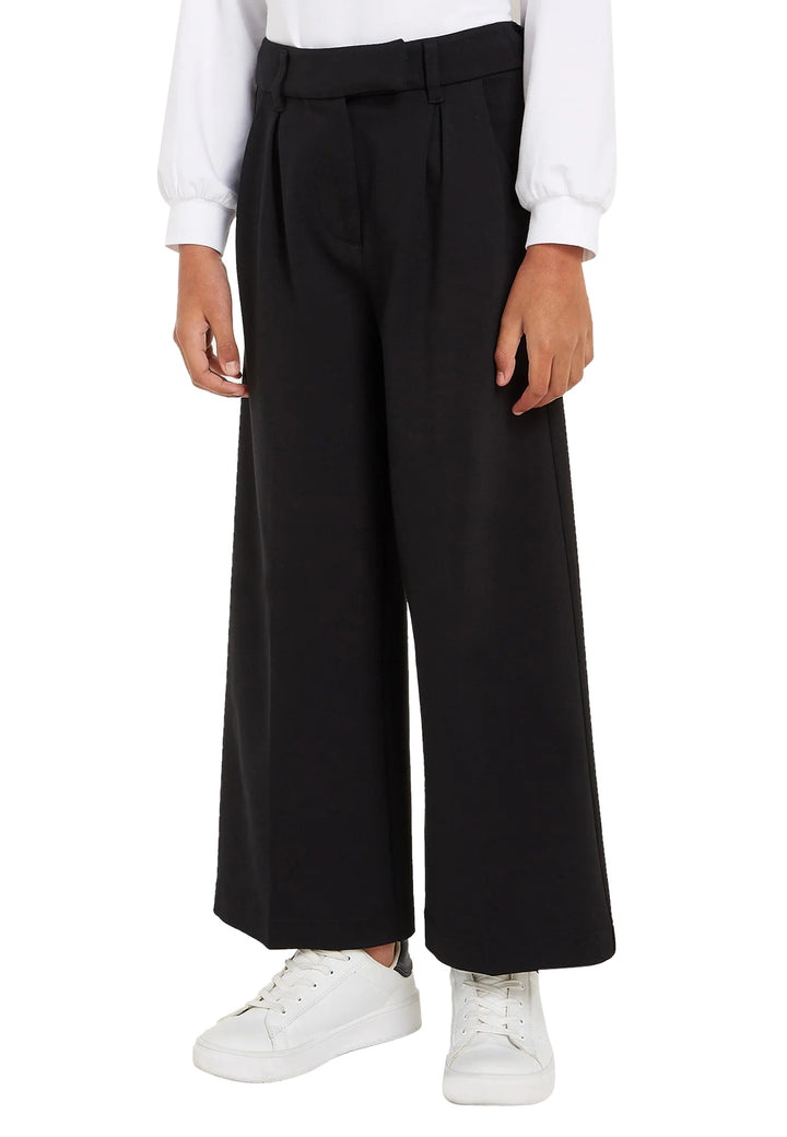 Pantalone bambina Calvin Klein Jeans nero in viscosa