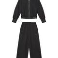 Tuta bambina Calvin Klein Jeans nera in misto viscosa