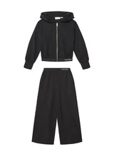 Tuta bambina Calvin Klein Jeans nera in misto viscosa