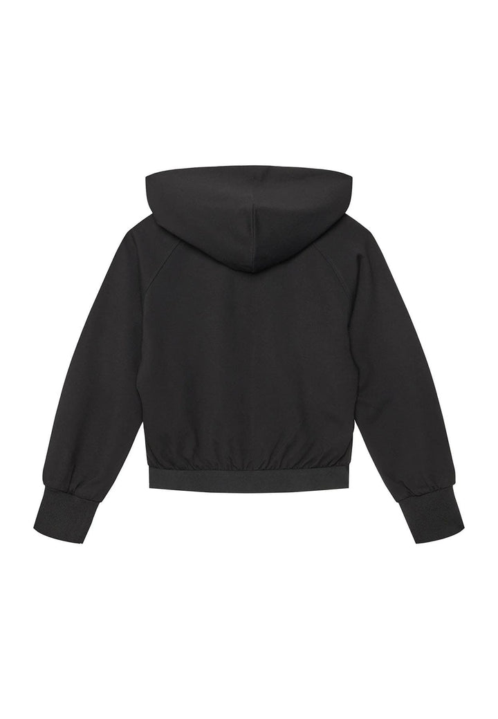 Tuta bambina Calvin Klein Jeans nera in misto viscosa