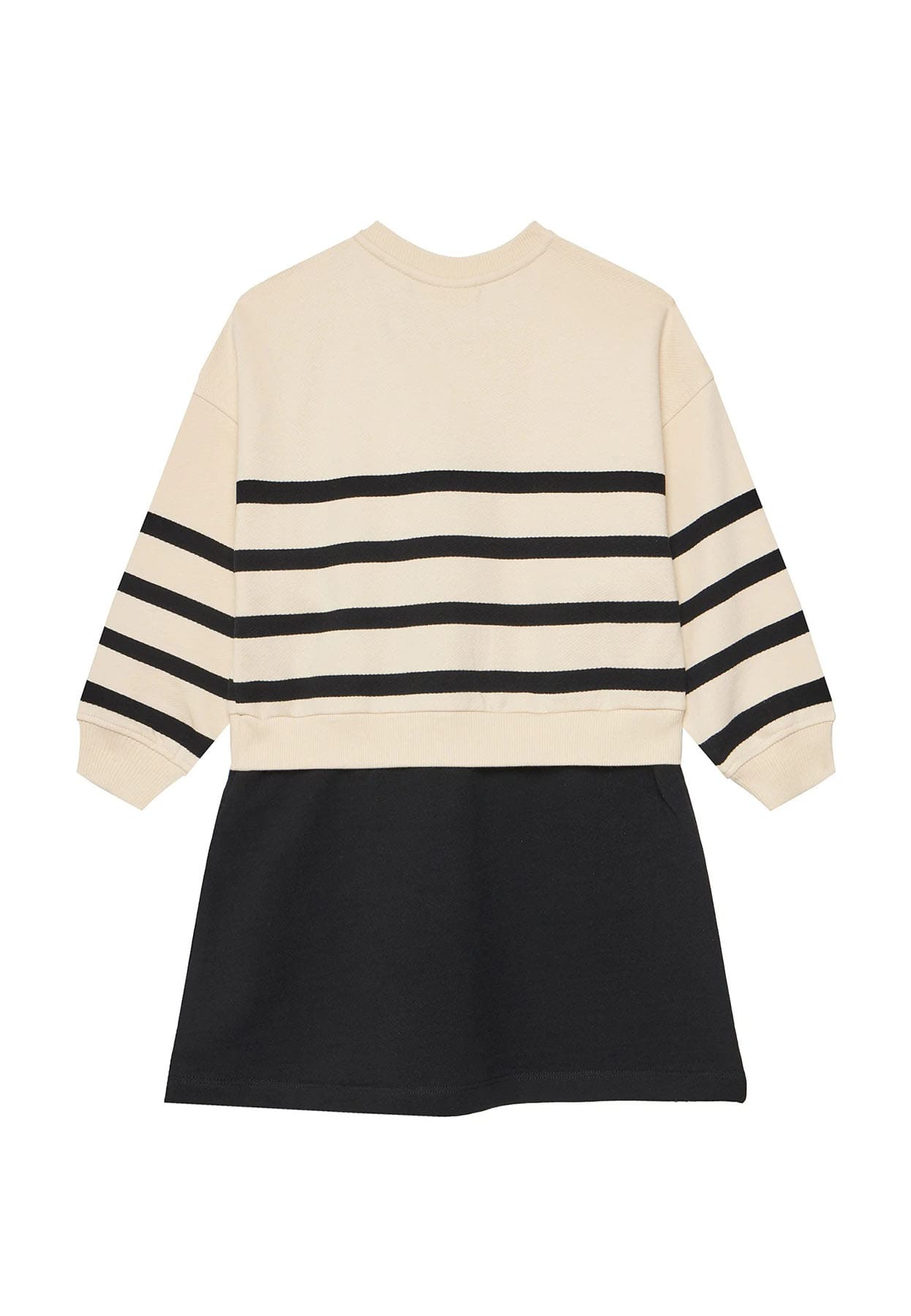 Vestito bambina Calvin Klein Jeans nero/crema in cotone