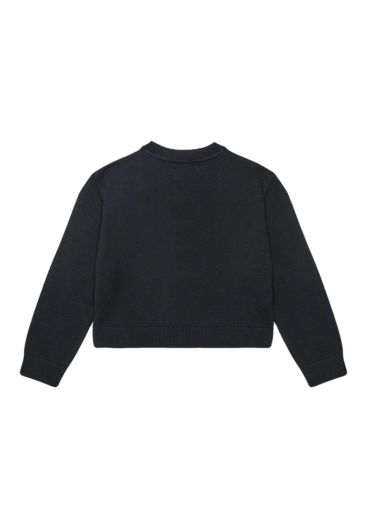 Maglia bambina Calvin Klein Jeans nera in cotone