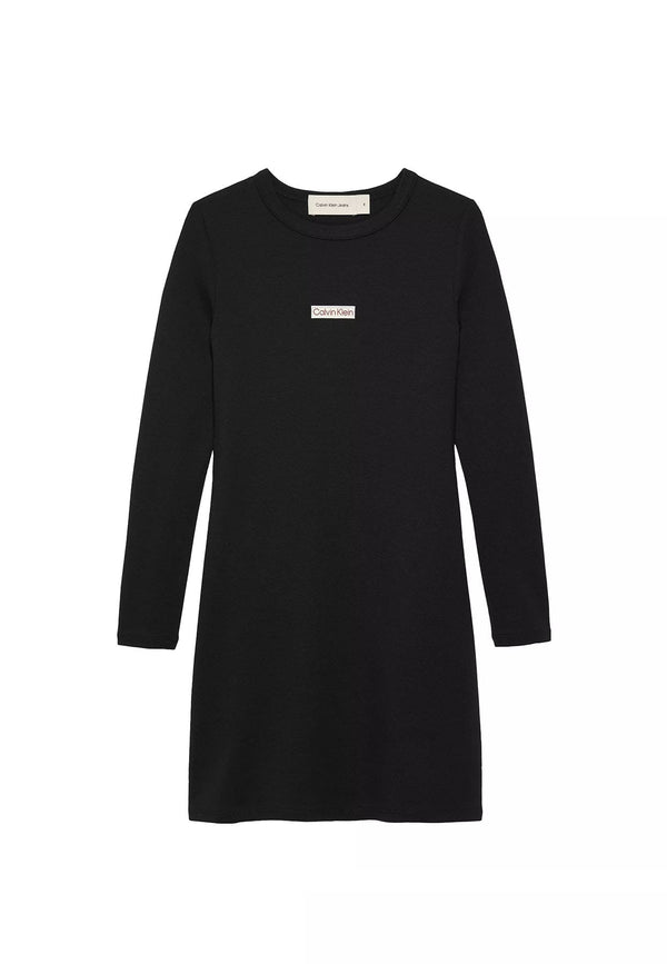Vestito bambina Calvin Klein Jeans nero in punto Milano