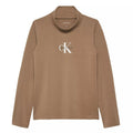 Maglia bambina Calvin Klein Jeans beige scuro in cotone