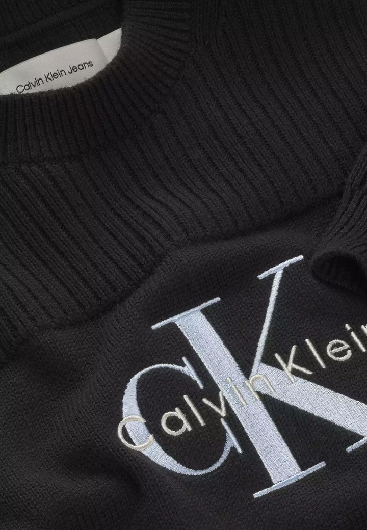 Maglia bambina Calvin Klein Jeans nera in cotone