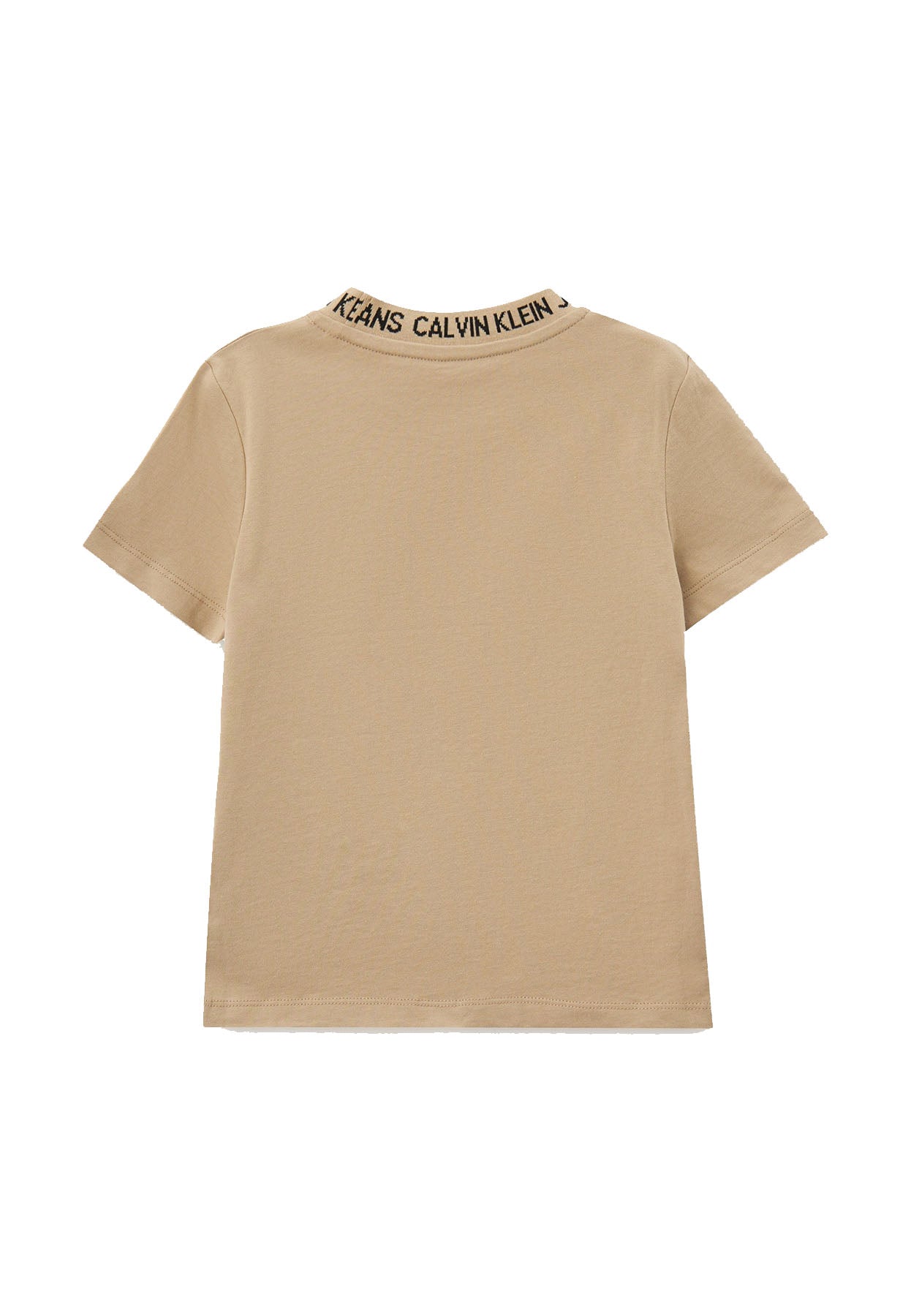 T-shirt bambino Calvin Klein Jeans beige in cotone