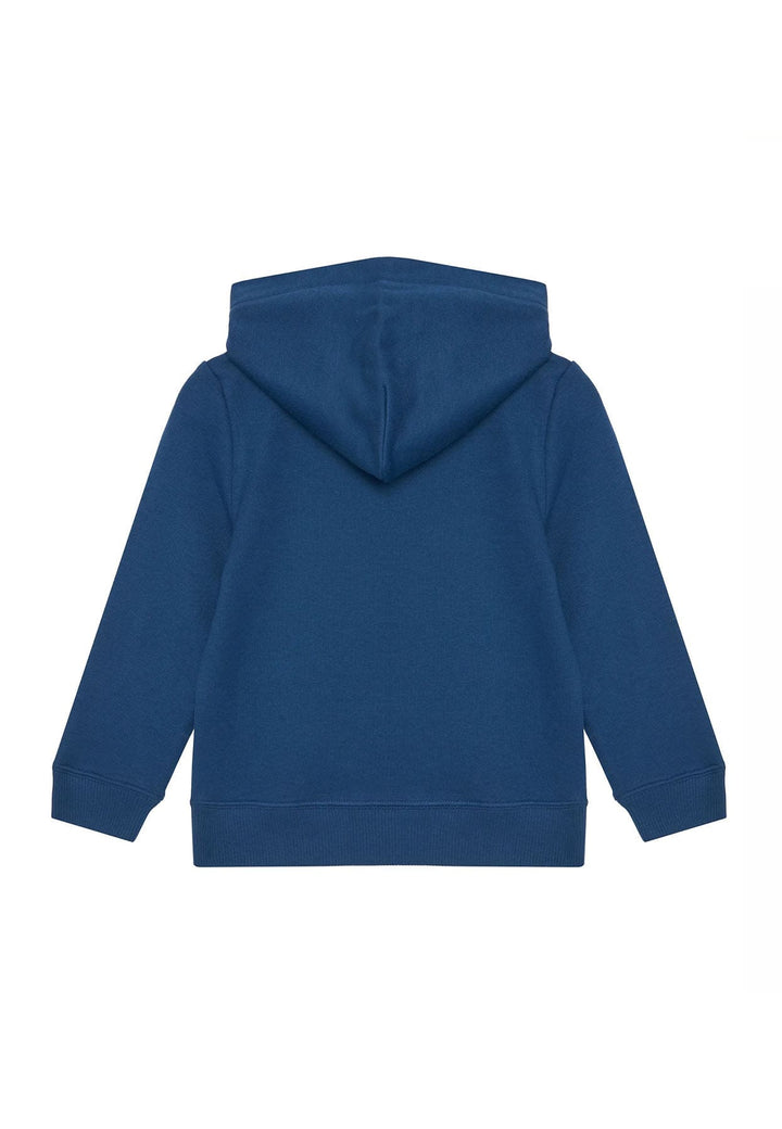 Felpa unisex Calvin Klein Jeans kids blu avio in cotone
