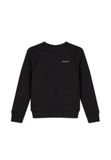 Felpa bambino Calvin Klein Jeans nera in cotone