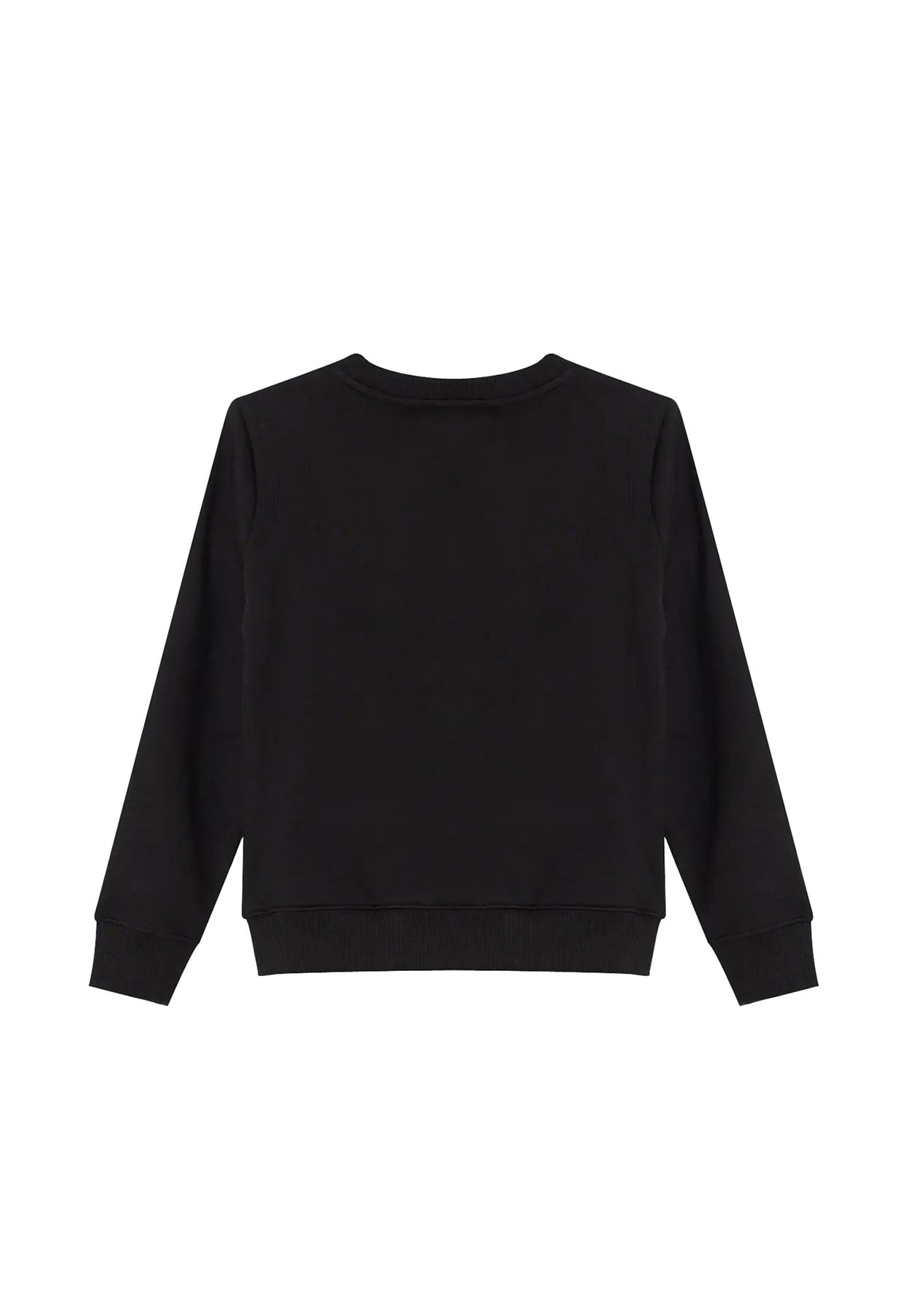 Felpa bambino Calvin Klein Jeans nera in cotone