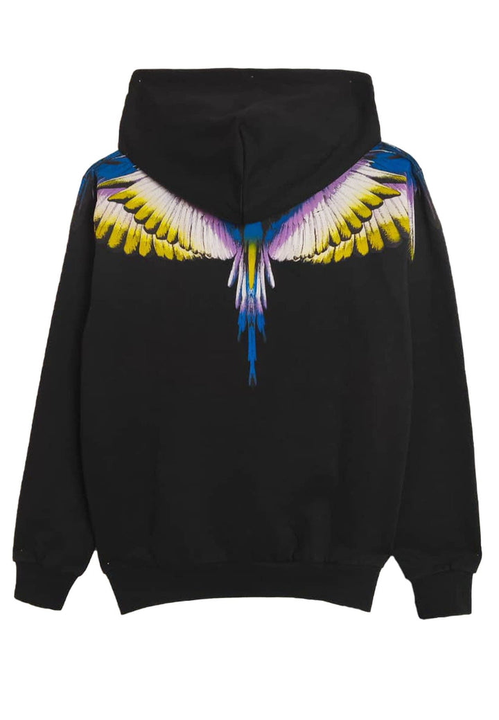 Felpa cappuccio unisex nera Marcelo Bourlon County of Milan in cotone