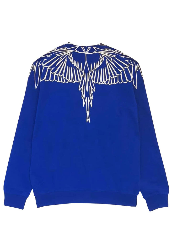Felpa unisex blu elettrico Marcelo Burlon County of Milan in cotone
