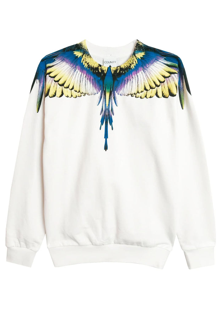 Felpa unisex bianca Marcelo Bourlon County of Milan in cotone