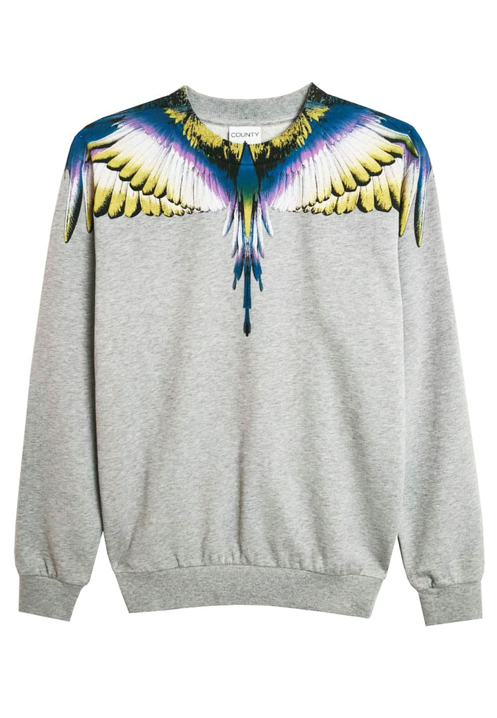 Felpa unisex grigia Marcelo Bourlon County of Milan in cotone