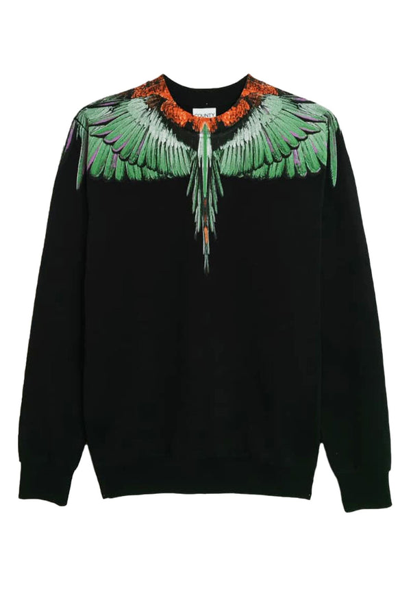 Felpa unisex nera Marcelo Bourlon County of Milan in cotone