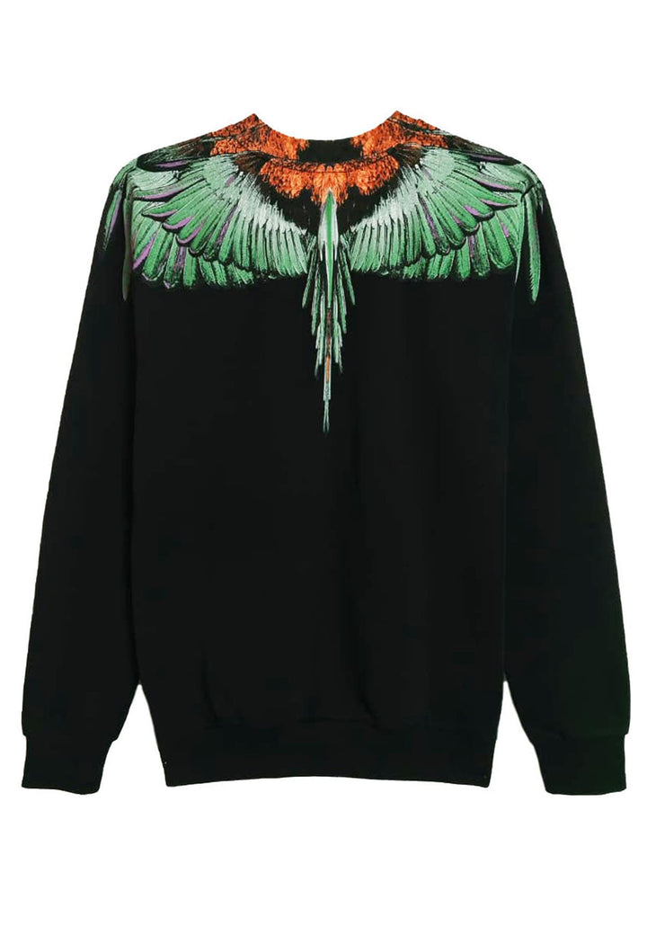 Felpa unisex nera Marcelo Bourlon County of Milan in cotone