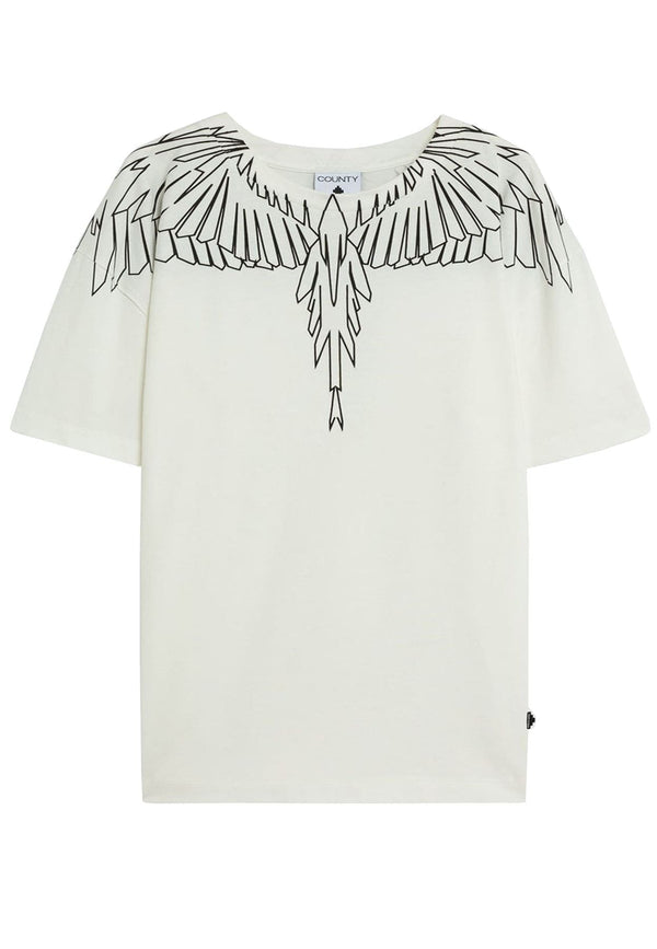 T-shirt unisex bianca Marcelo Burlon County of Milan in cotone