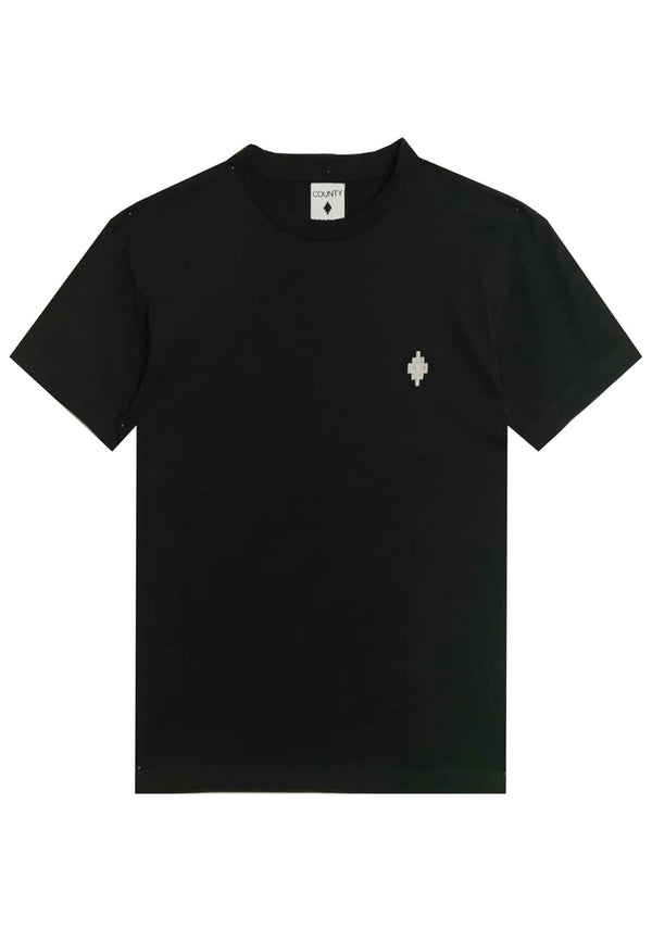 T-shirt unisex nera Marcelo Bourlon County of Milan in cotone