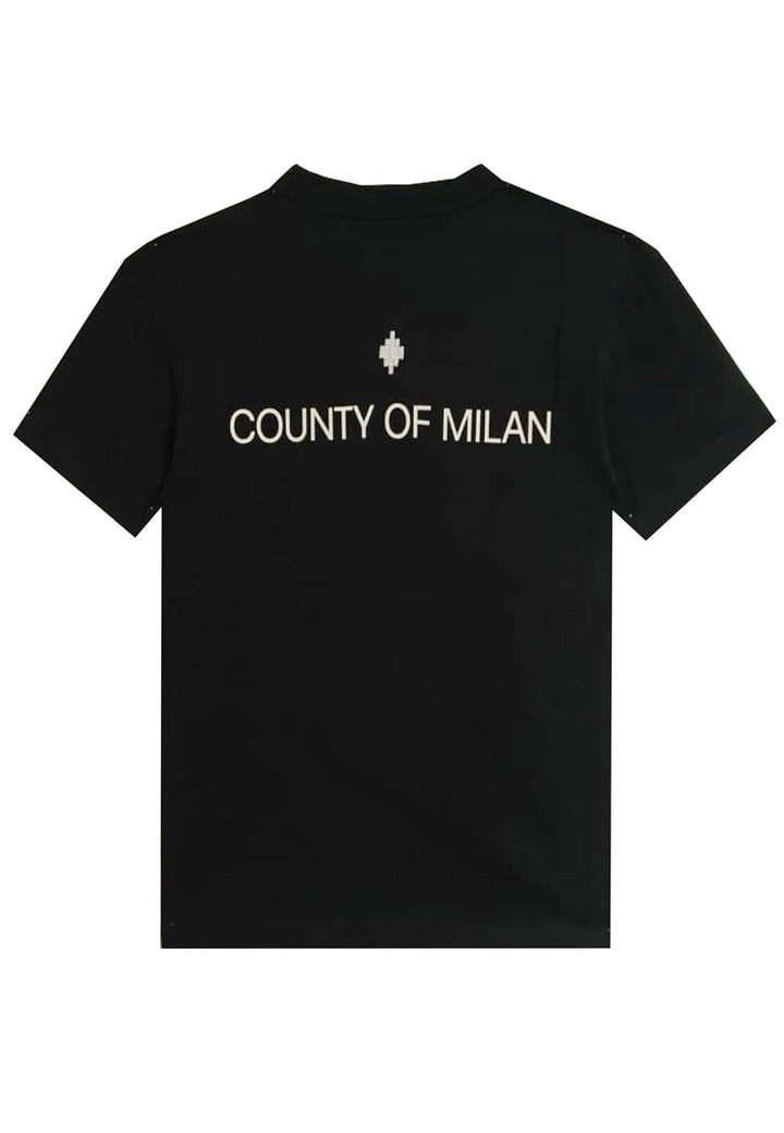T-shirt unisex nera Marcelo Bourlon County of Milan in cotone