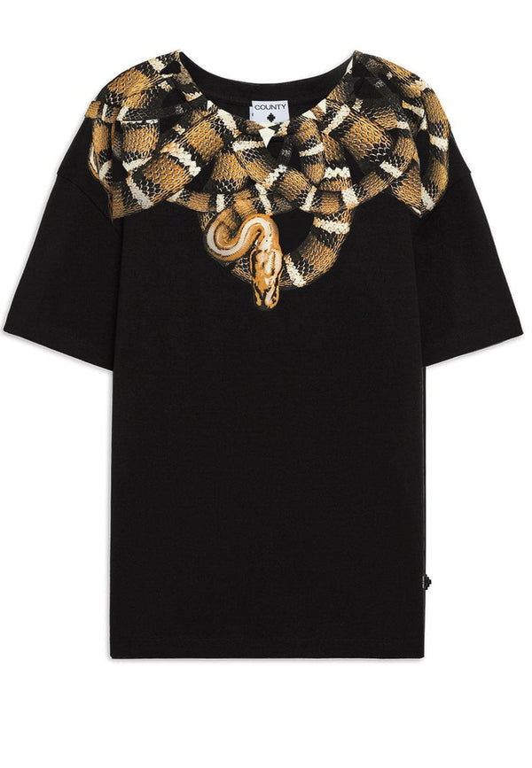 T-shirt unisex nera Marcelo Burlon County of Milan in cotone