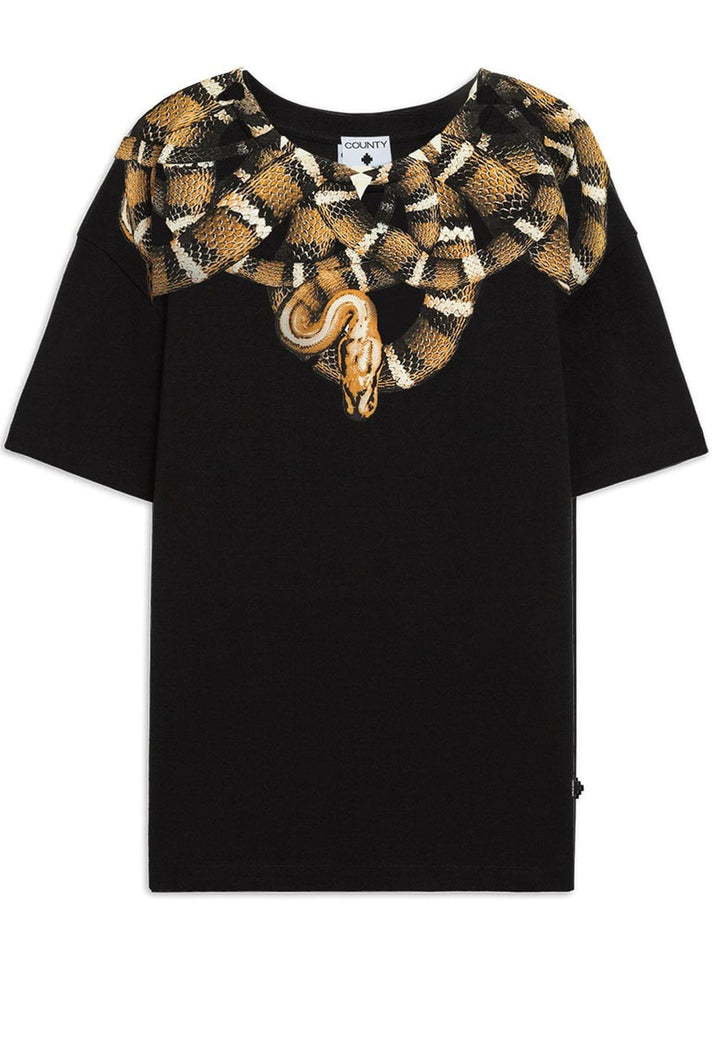 T-shirt unisex nera Marcelo Burlon County of Milan in cotone