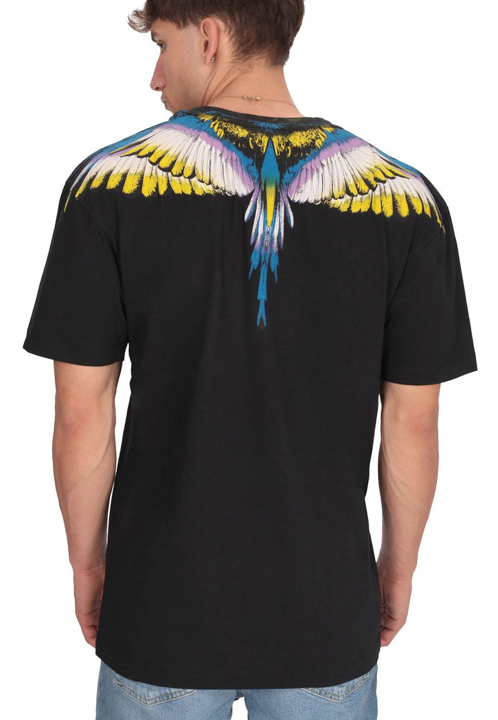 T-shirt unisex nera Marcelo Burlon County of Milan in cotone