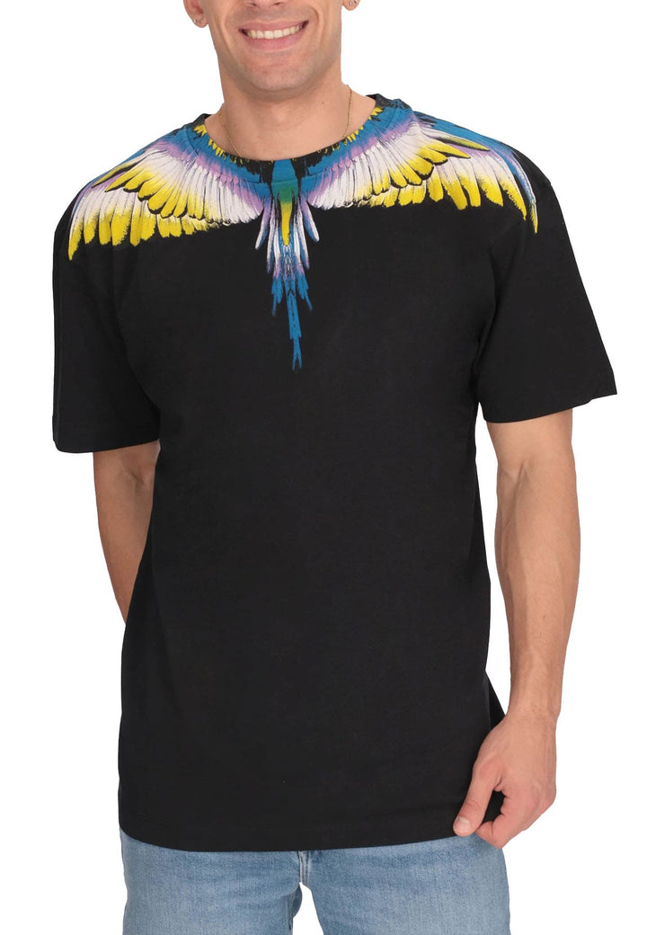 T-shirt unisex nera Marcelo Burlon County of Milan in cotone