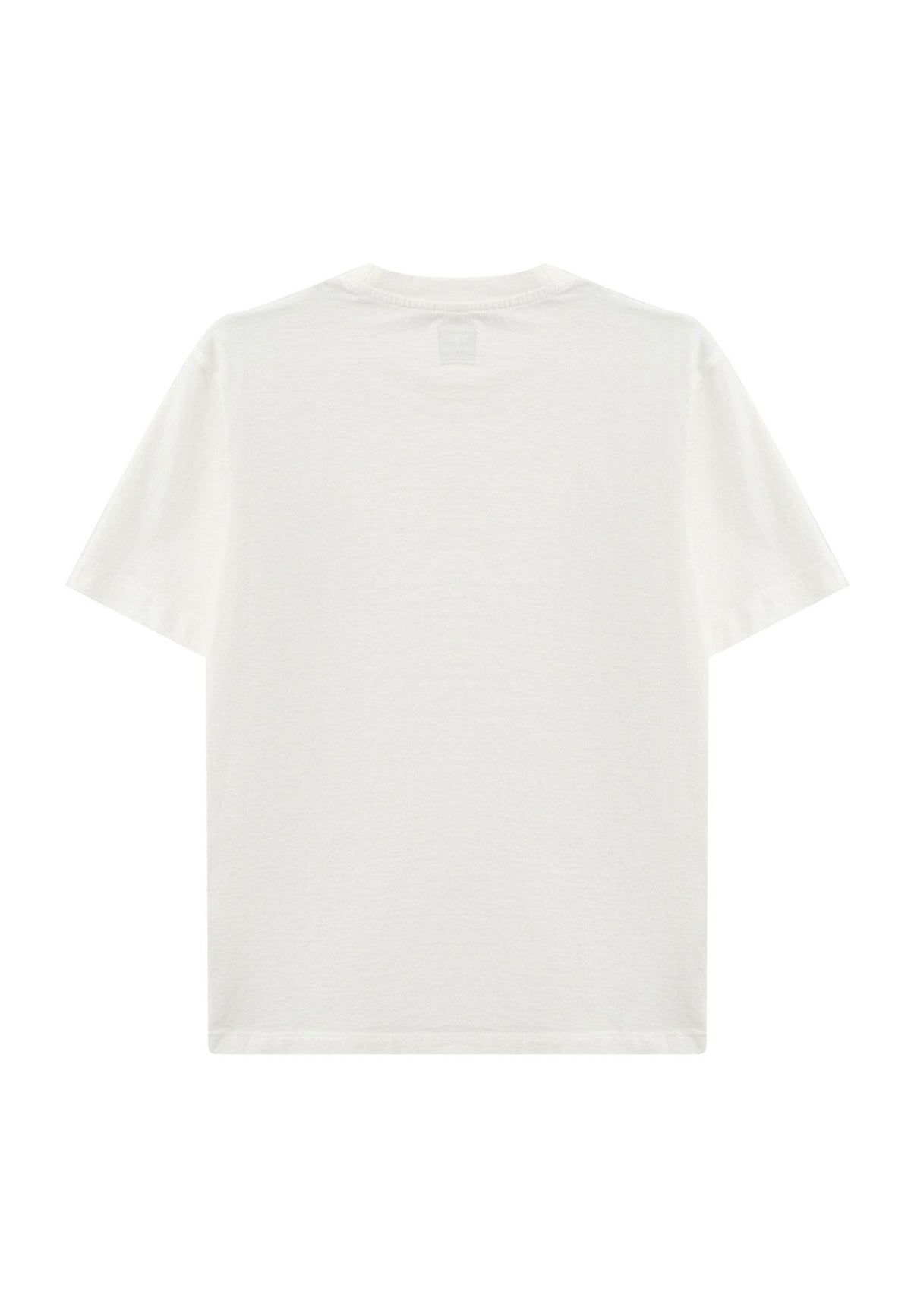 T-shirt bambino C.P. Company bianca in cotone