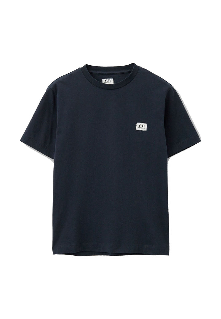 T-shirt bambino C.P. Company blu in cotone