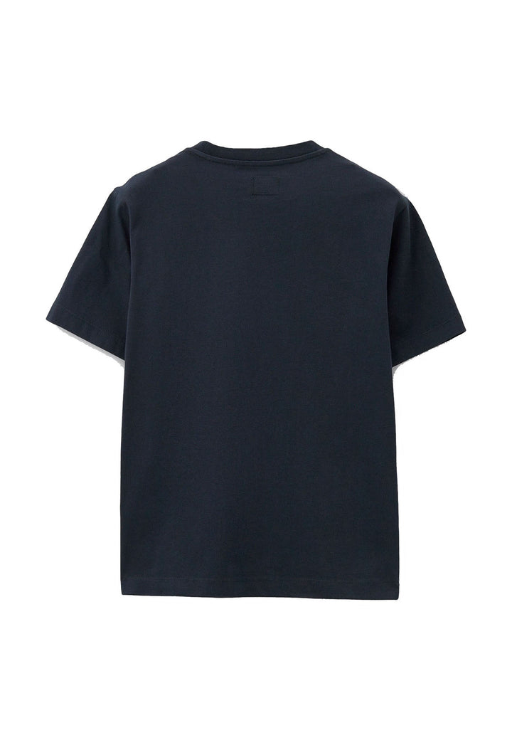 T-shirt bambino C.P. Company blu in cotone