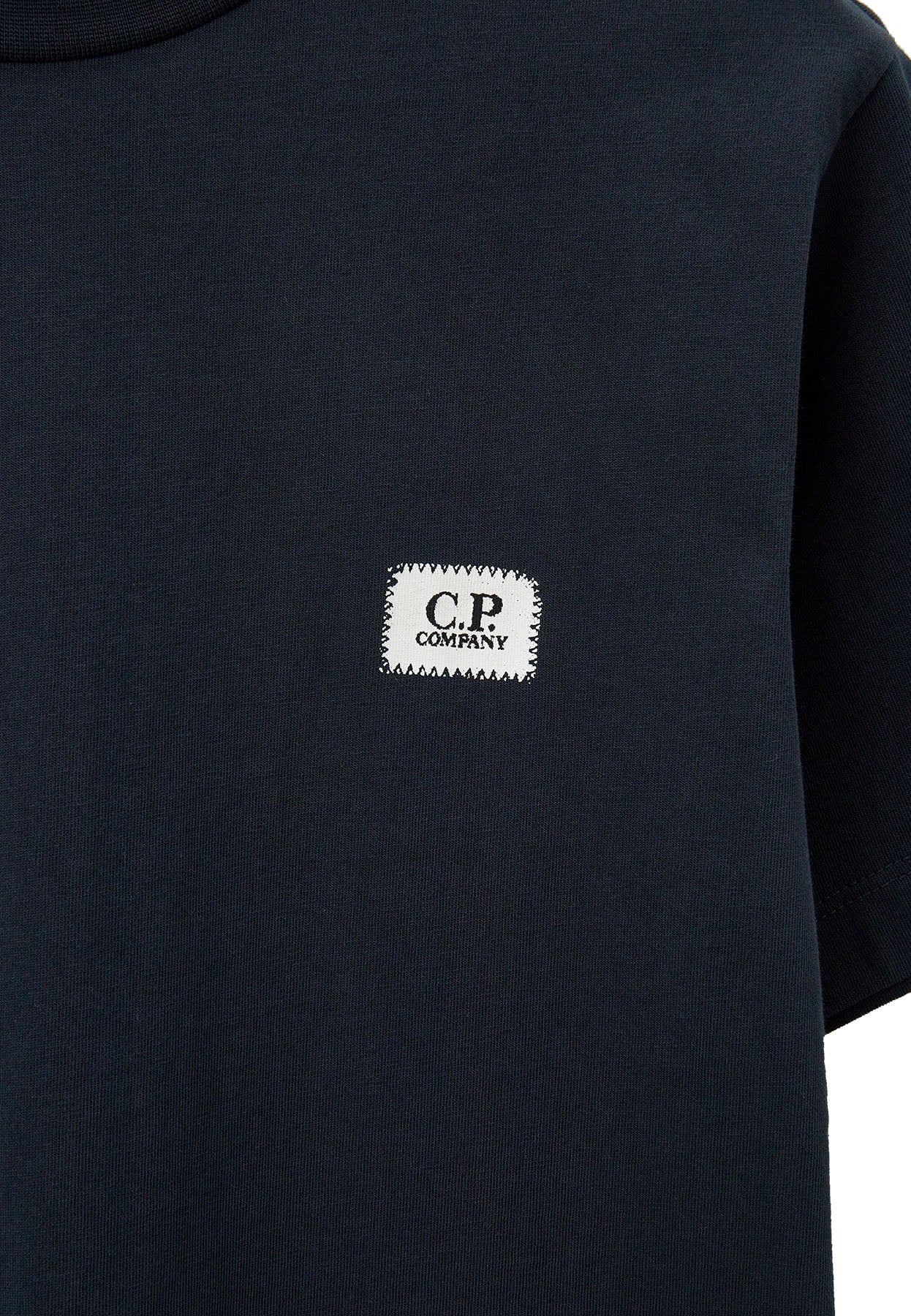 T-shirt bambino C.P. Company blu in cotone | ViaMonte Shop