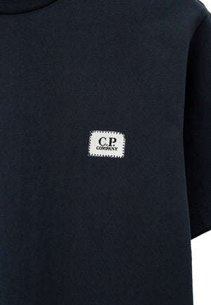 T-shirt bambino C.P. Company blu in cotone | ViaMonte Shop