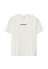 T-shirt bambino C.P. Company bianca in cotone