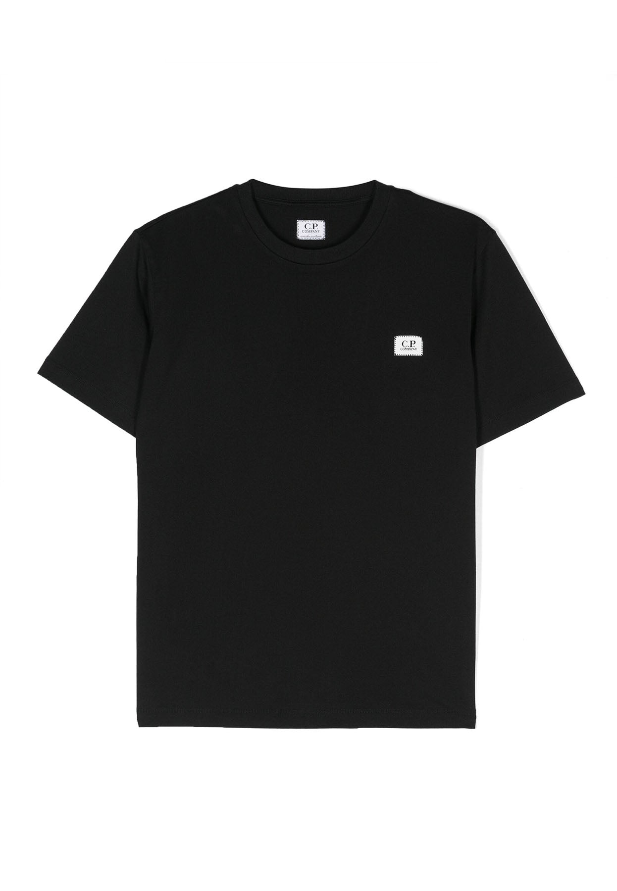 T-shirt bambino C.P. Company nera in cotone
