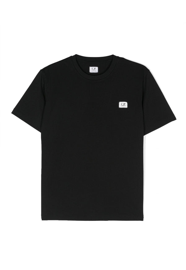 T-shirt bambino C.P. Company nera in cotone