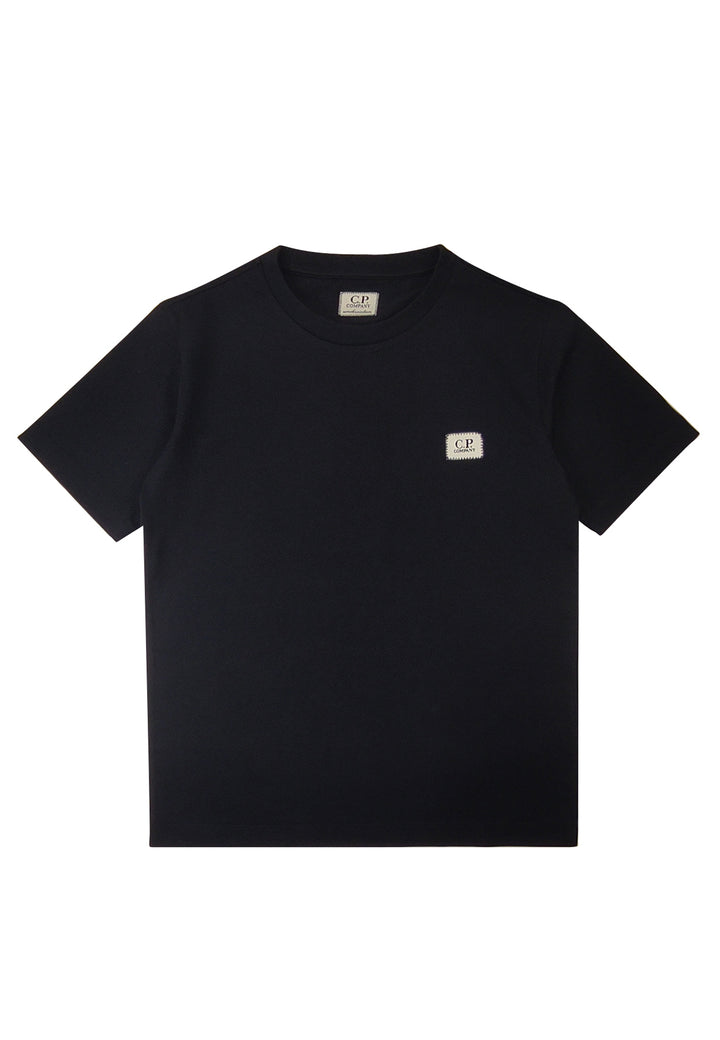 T-shirt bambino C.P. Company blu navy in cotone
