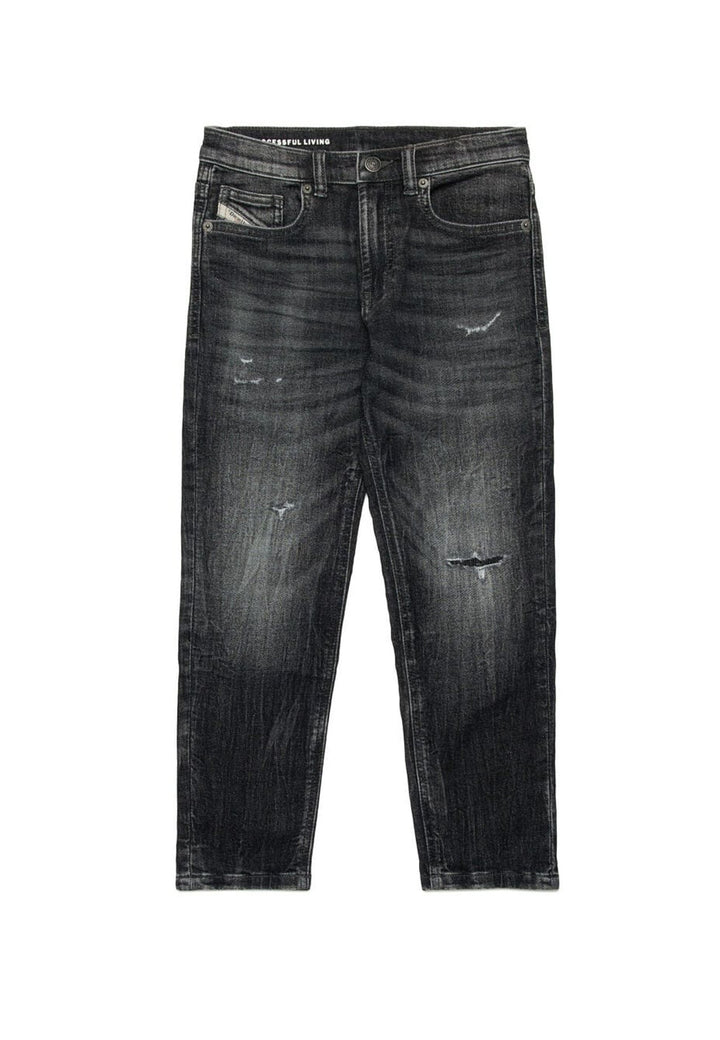Jeans bambino Diesel nero in denim