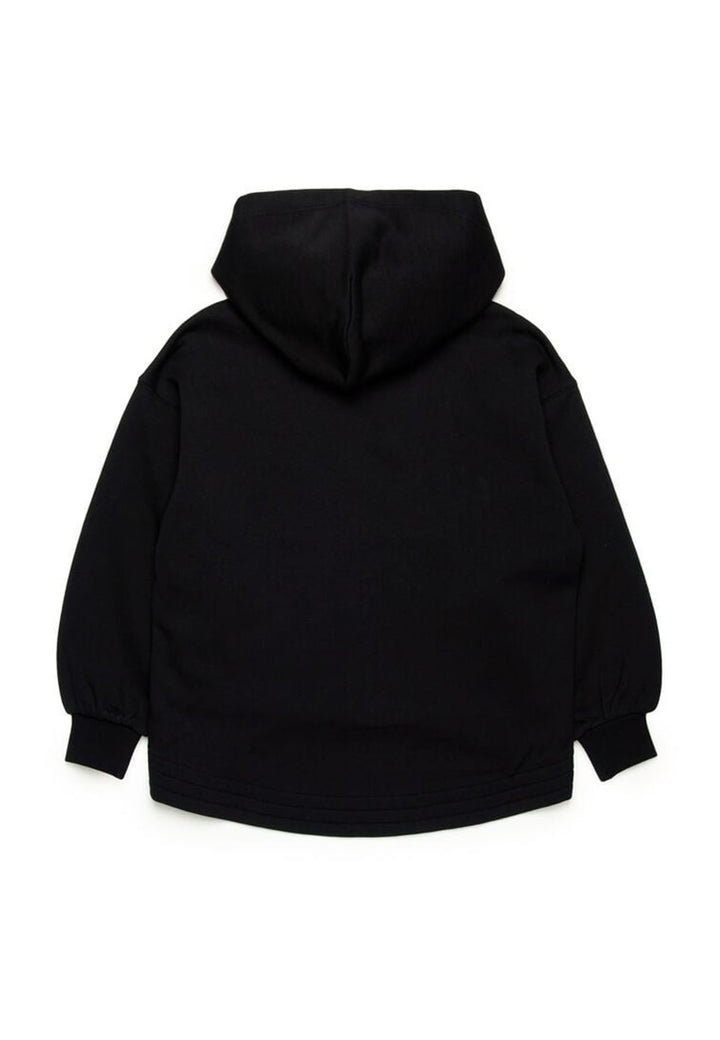 Felpa bambina Diesel nera in cotone