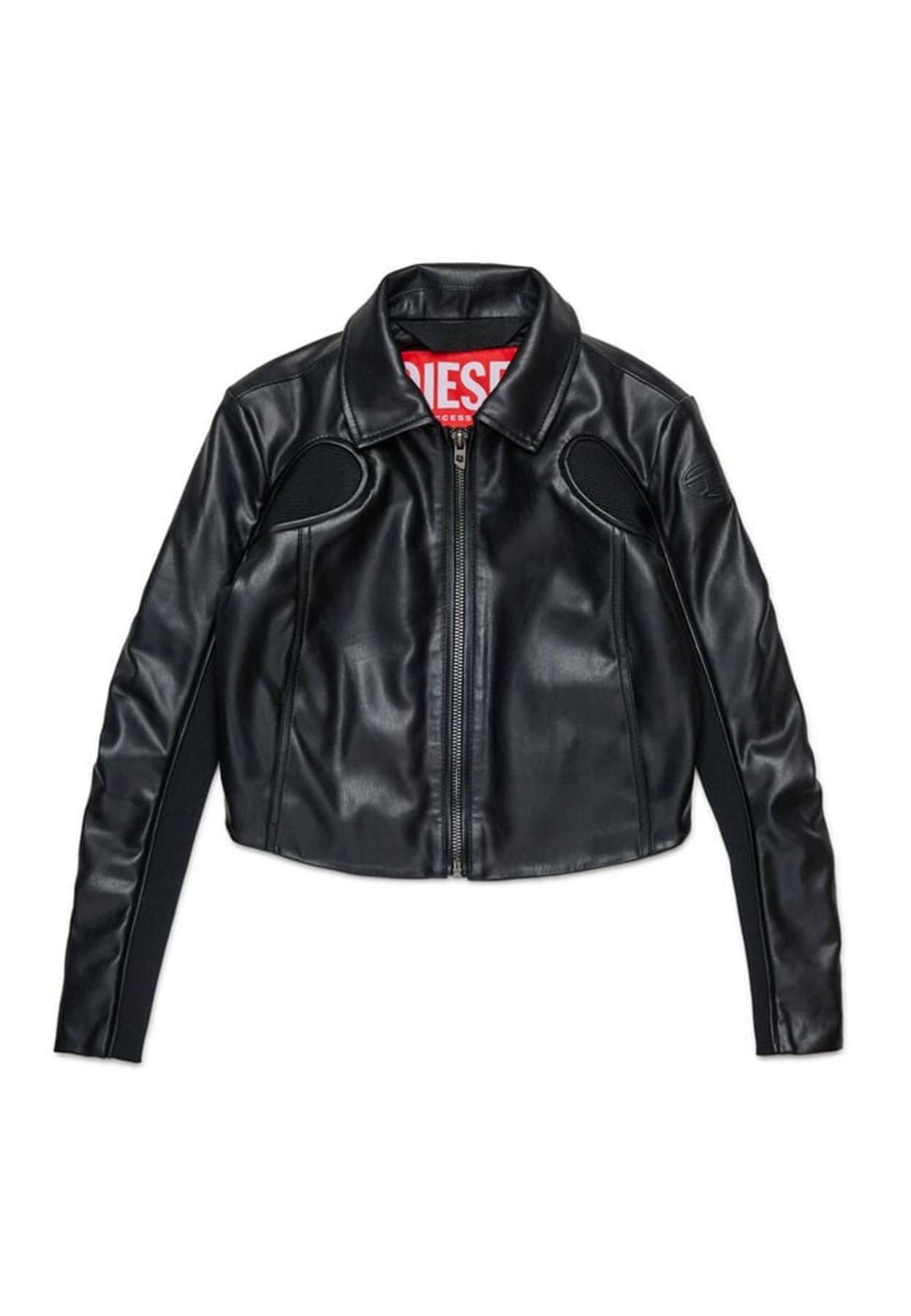 Giubbino corto bambina Diesel Kid in tessuto spalmato