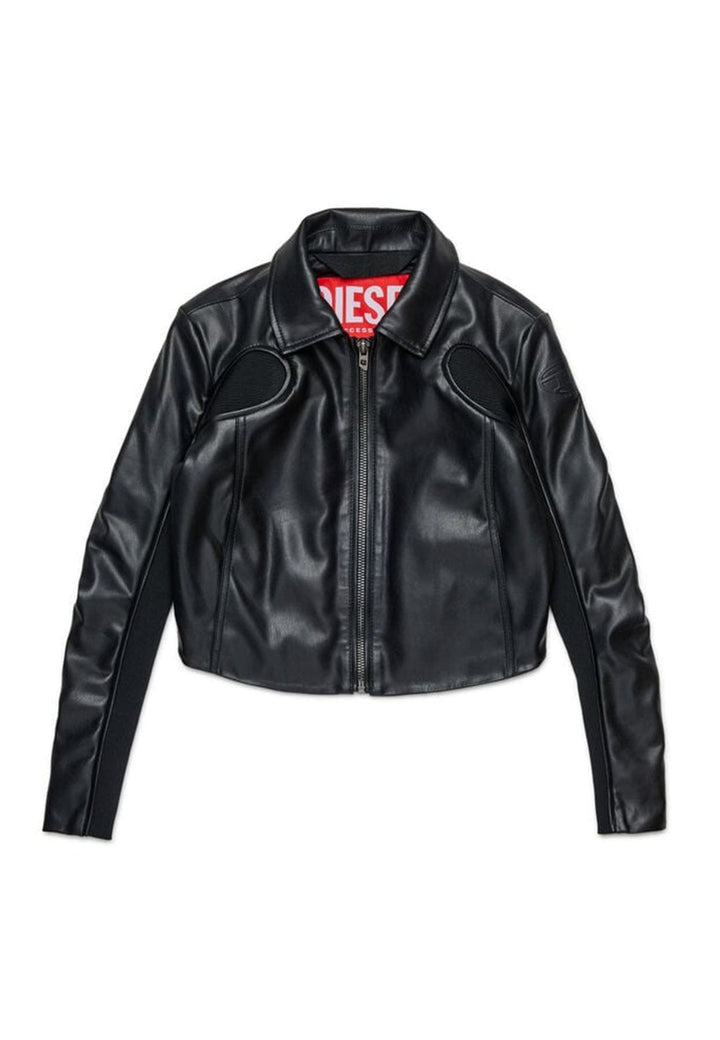 Giubbino corto bambina Diesel Kid in tessuto spalmato