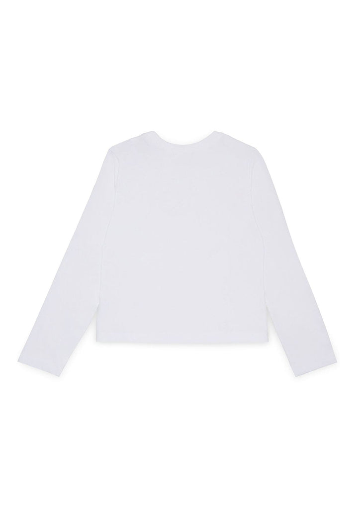 T-shirt bambina Diesel kid bianca in cotone