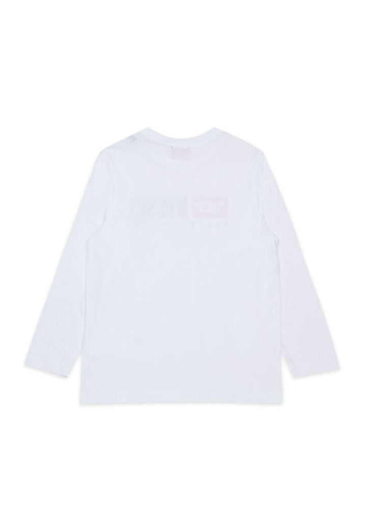 T-shirt bambino Diesel Kid bianca in cotone